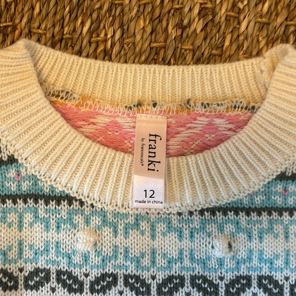 Franki by Francesca’s kids sweater size 12 - Picture 2 of 3